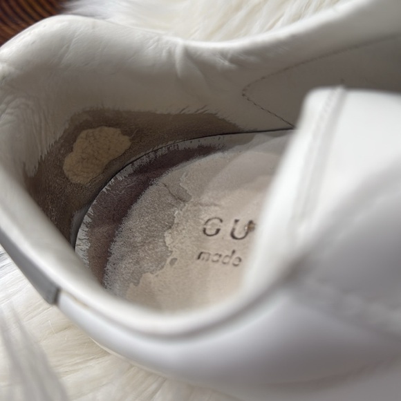 GUCCI Ace Perforated Leather Sneakers - Picture 9 of 14